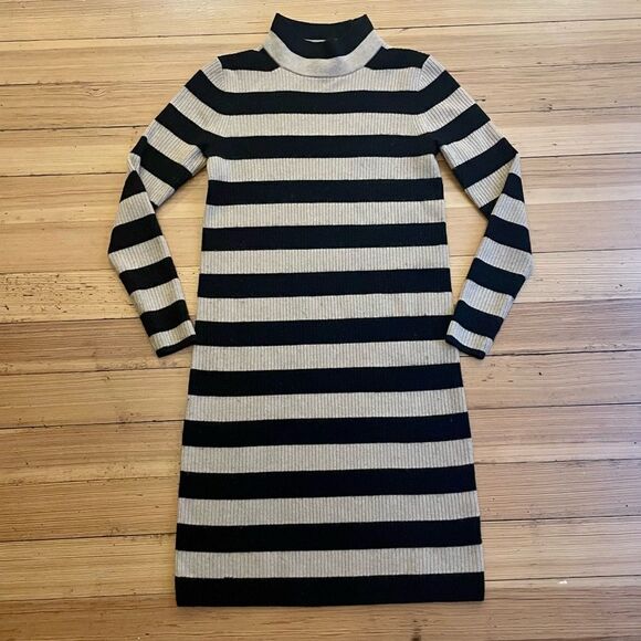 J. Crew striped turtleneck sweater-dress.  Size XS. - Picture 3 of 14